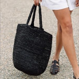 NWT Jenni Kayne Woven Raffia Tote